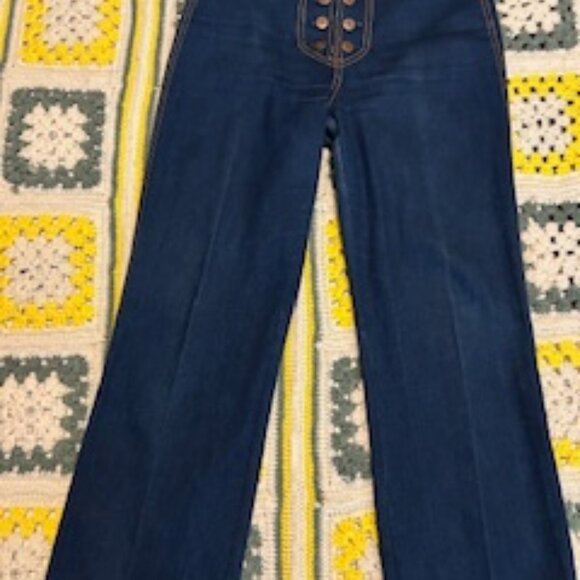 1980s Vintage Rag City Blues  Double Button Through Fly, High Waist Jeans - Picture 11 of 11